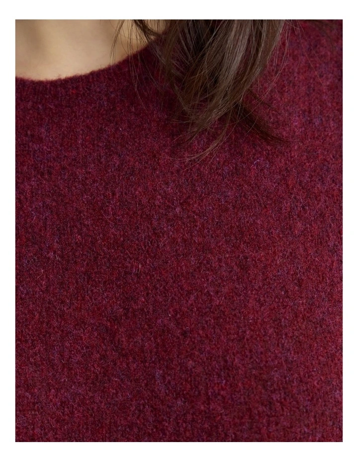 Seraphina Knitted Dress in Purple image 6