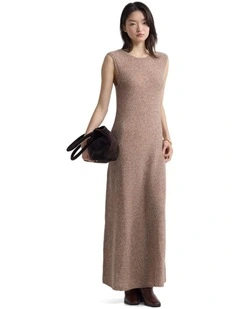 Seraphina Knitted Dress in Brown