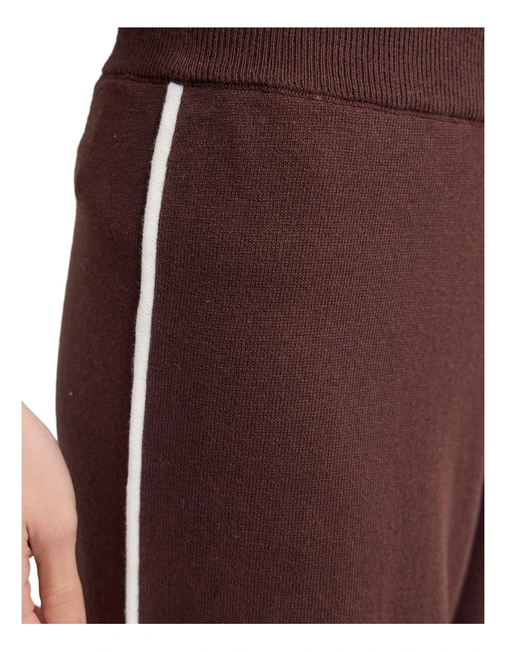 Carla Knitted Pant in Brown image 6