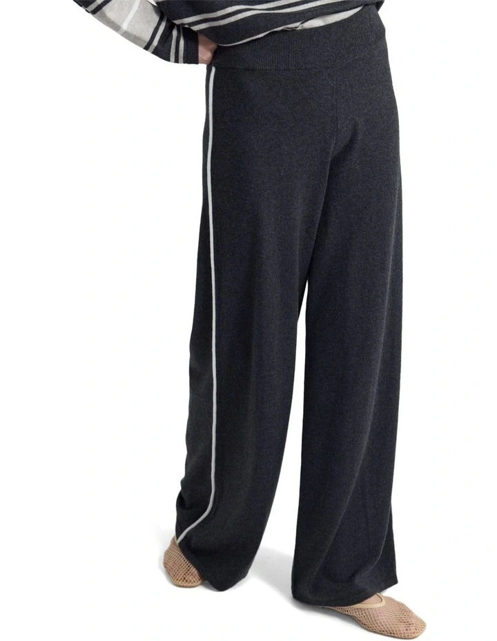 Carla Knitted Pant in Grey image 4