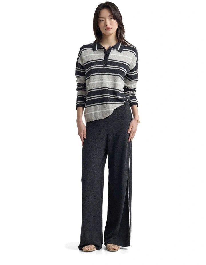 Carla Knitted Pant in Grey image 5
