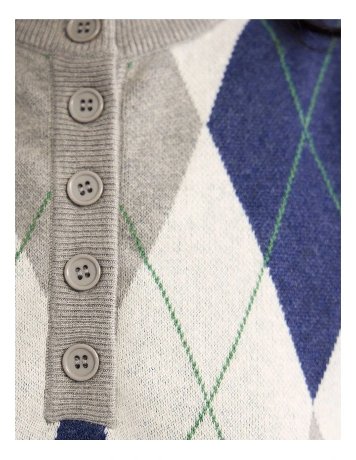 Carina Argyle Vest in Multi image 6