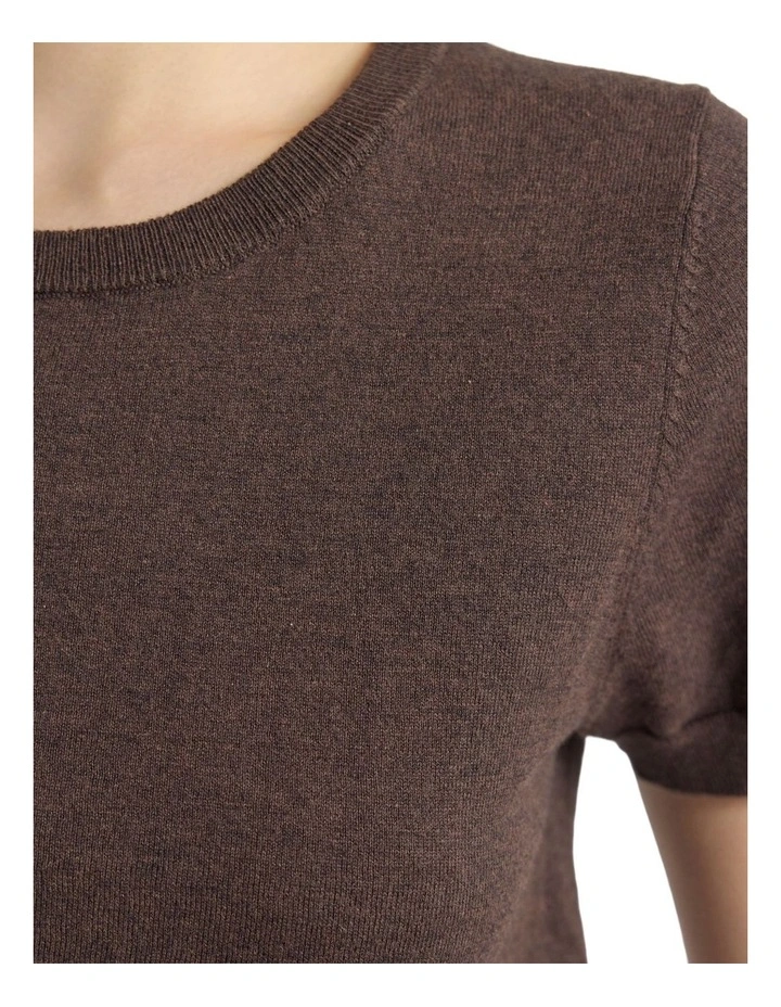 Grace Cashmere Blend Knit in Chocolate image 6