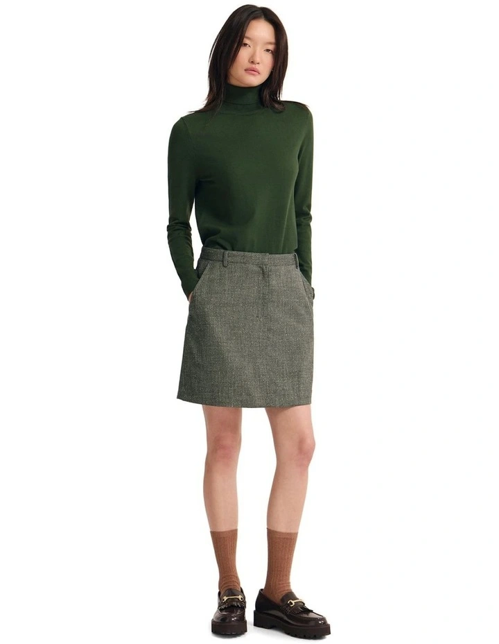 Ela Turtle Neck Jumper in Dark Green image 5
