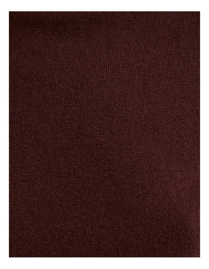 Maxine Funnel Collar Knit Jumper in Chocolate image 6