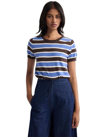 Chocolate/Ivory/Blue colour