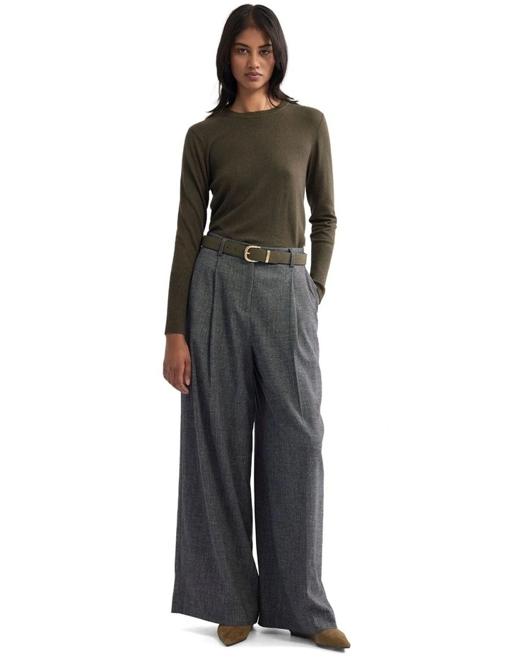 Madeline Knit Jumper in Olive image 5