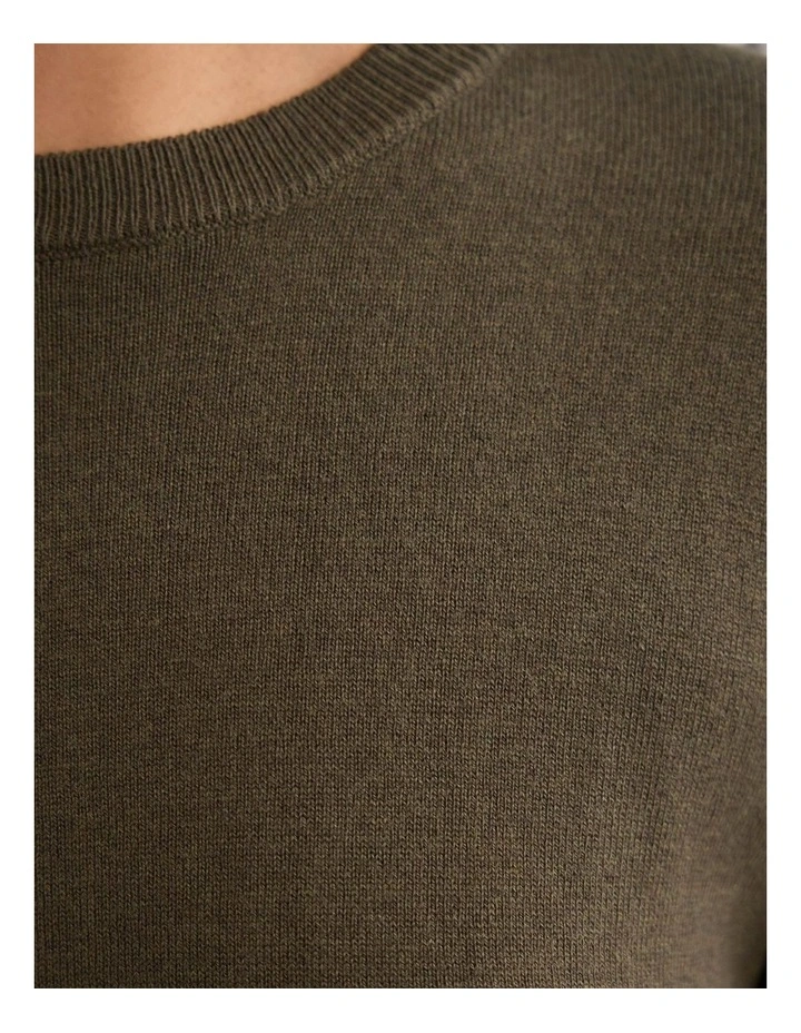 Madeline Knit Jumper in Olive image 6