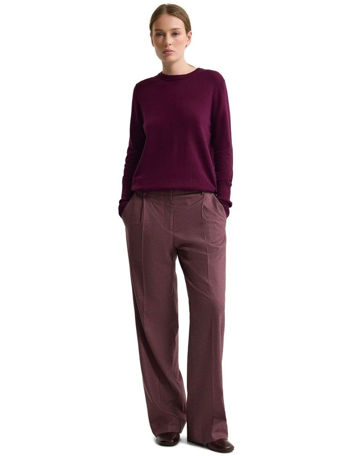 Madeline Knit Jumper in Plum image 5