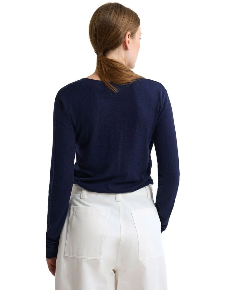 Daria Wrap Front Knitted Top image 2