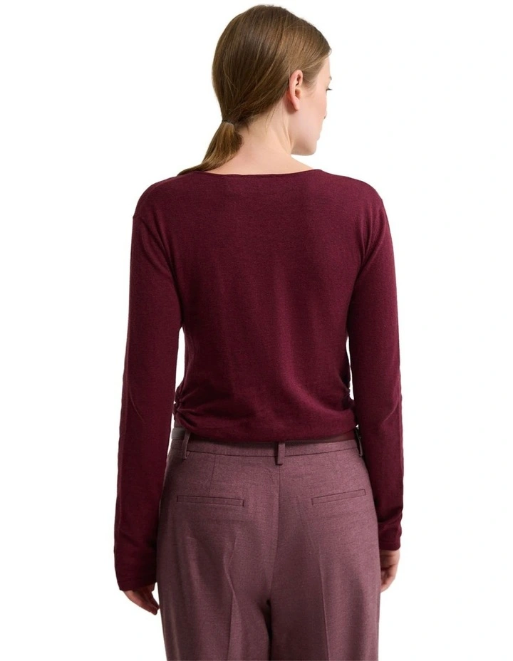 Daria Wrap Front Knitted Top image 2