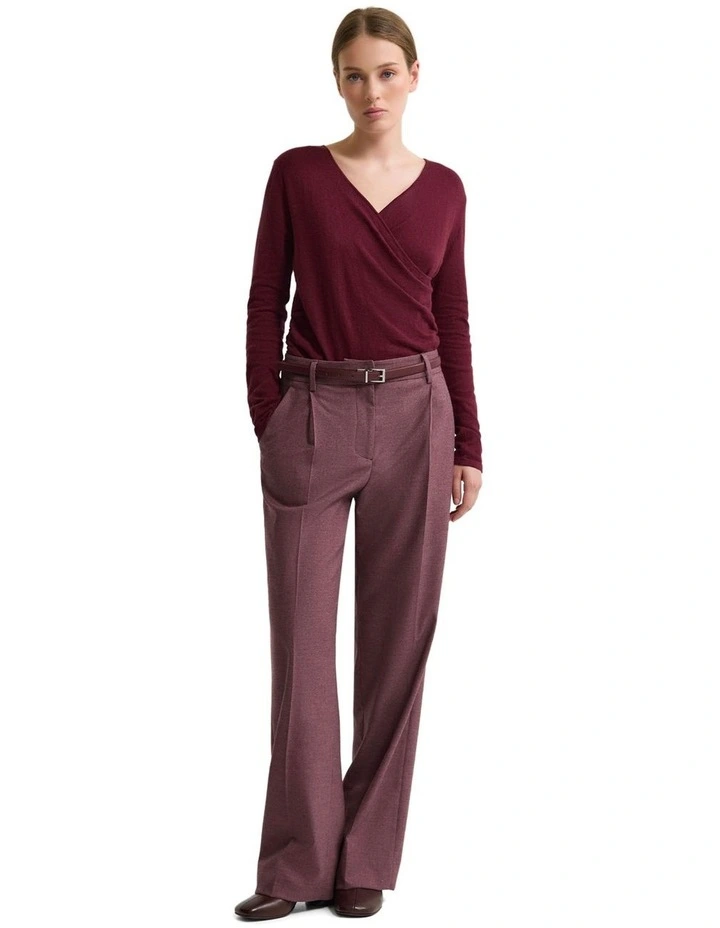 Daria Wrap Front Knitted Top image 5