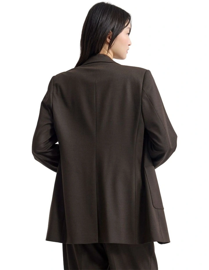 Lola With Patch Pockets Jacket in Chocolate image 2