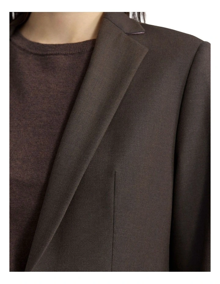 Lola With Patch Pockets Jacket in Chocolate image 6