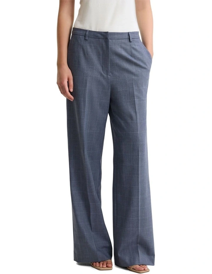 Lydia Wool Blend Stretch Suit Pant in Blue image 1