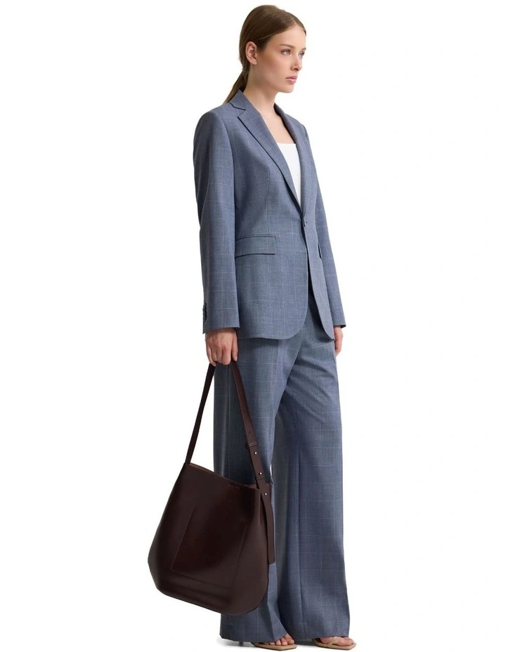 Lydia Wool Blend Stretch Suit Pant in Blue image 5