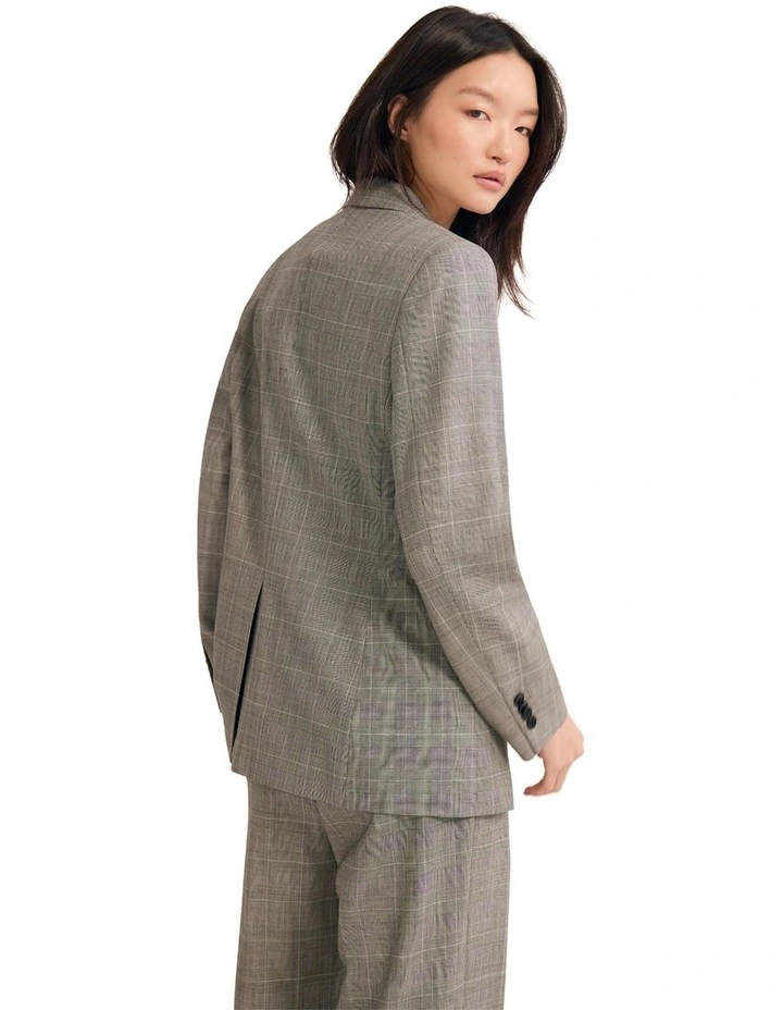 Ebony Pure Wool Suit Jacket in Grey image 2