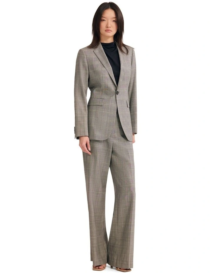 Lydia Wool Suit Pant in Grey image 5