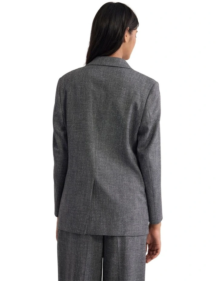 Calliope Oversized Cinched Blazer in Grey image 2
