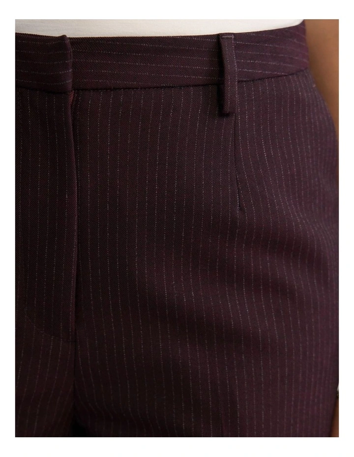 Lydia Straight Leg Pant in Burgandy image 6