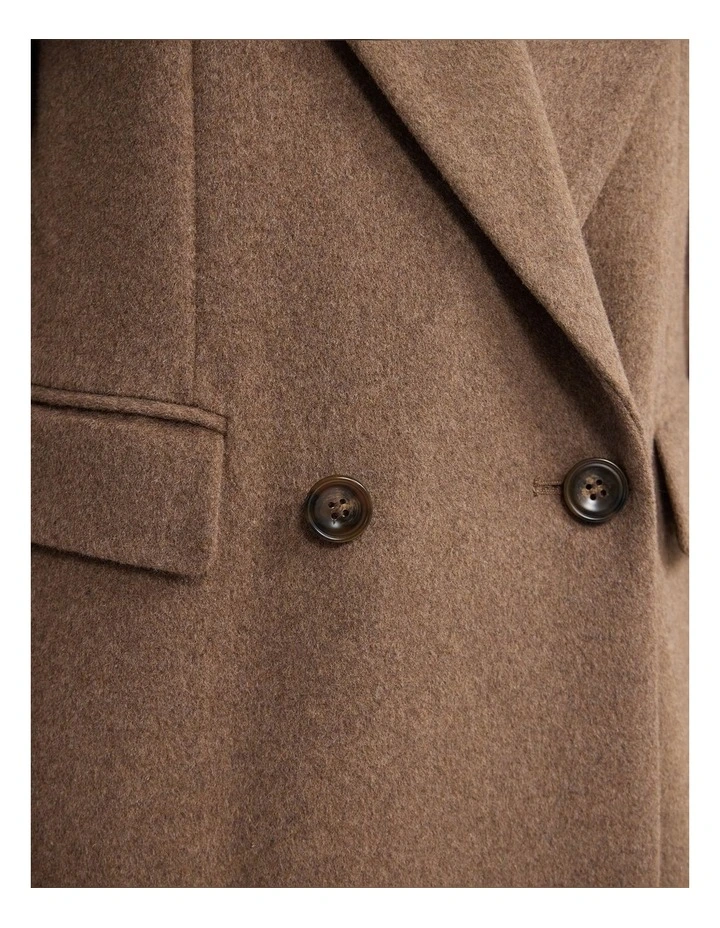 Saskia Double Breasted Wool Rich Coat in Camel image 6