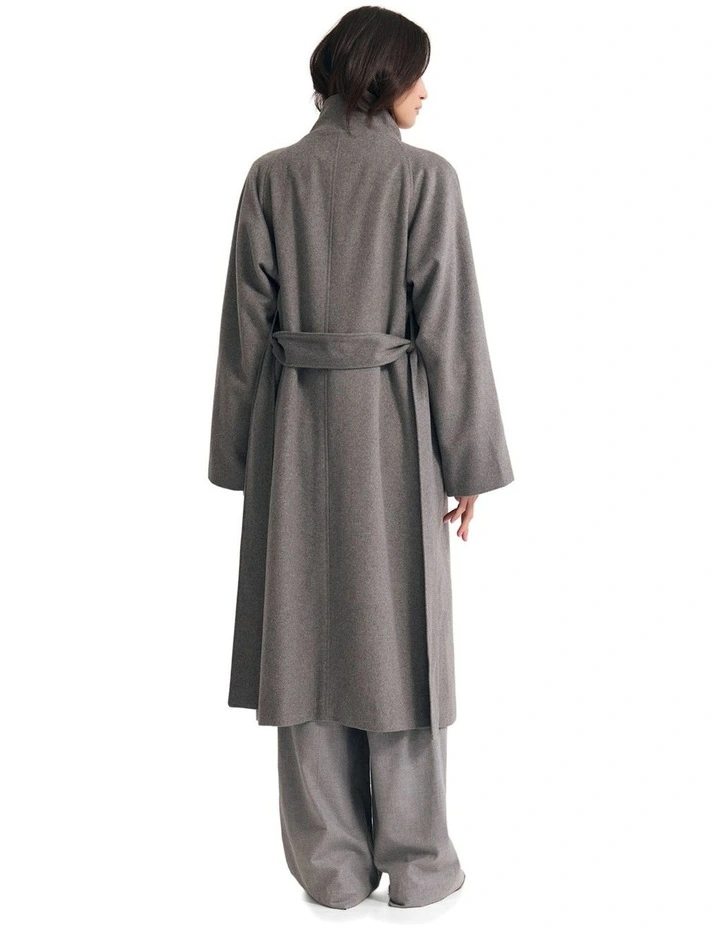 Edi Wool Coat in Grey image 2