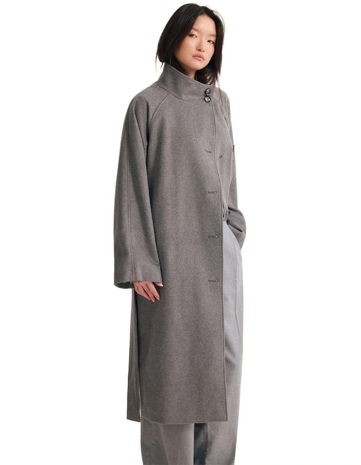 Edi Wool Coat in Grey image 3