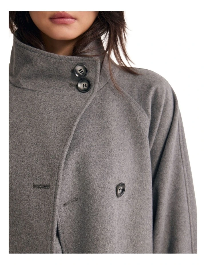 Edi Wool Coat in Grey image 6