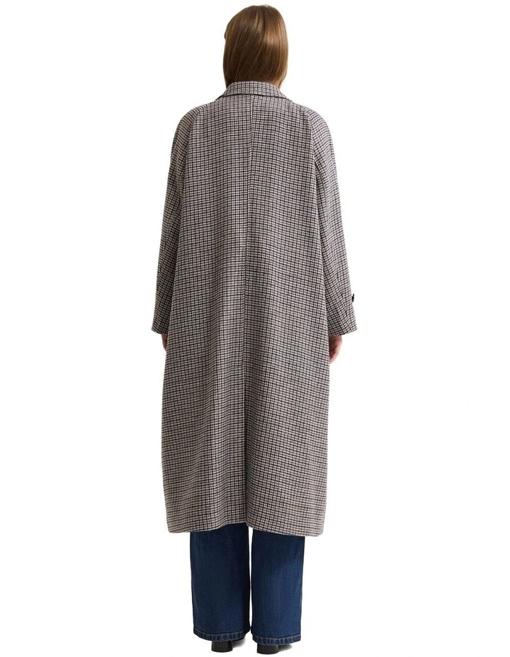 Millie Wool Blend Coat in Brown image 2