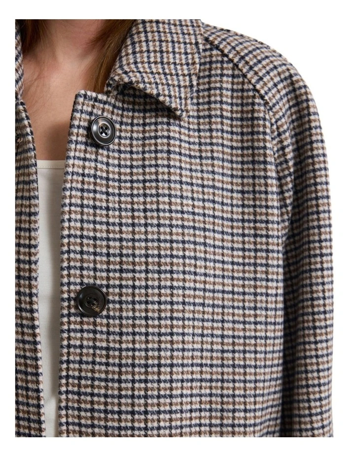 Millie Wool Blend Coat in Brown image 6