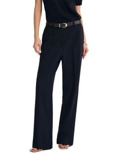 Calista Stretch Straight Leg Pant in Deep Navy