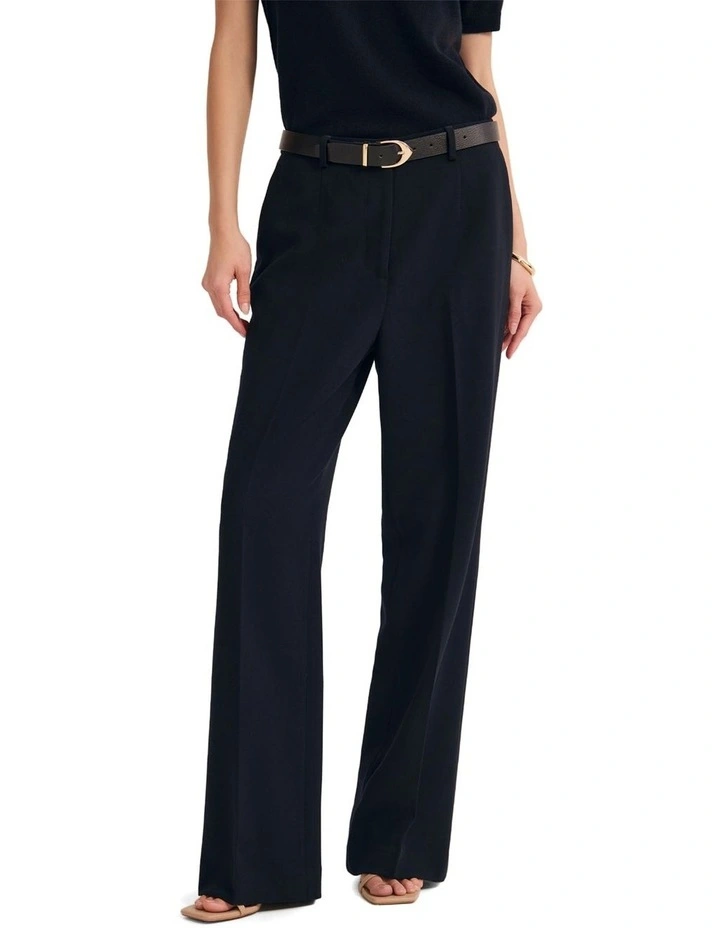 Calista Stretch Straight Leg Pant in Deep Navy image 1