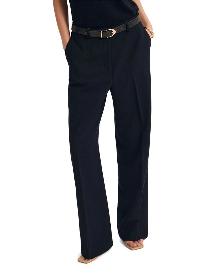 Calista Stretch Straight Leg Pant in Deep Navy image 4