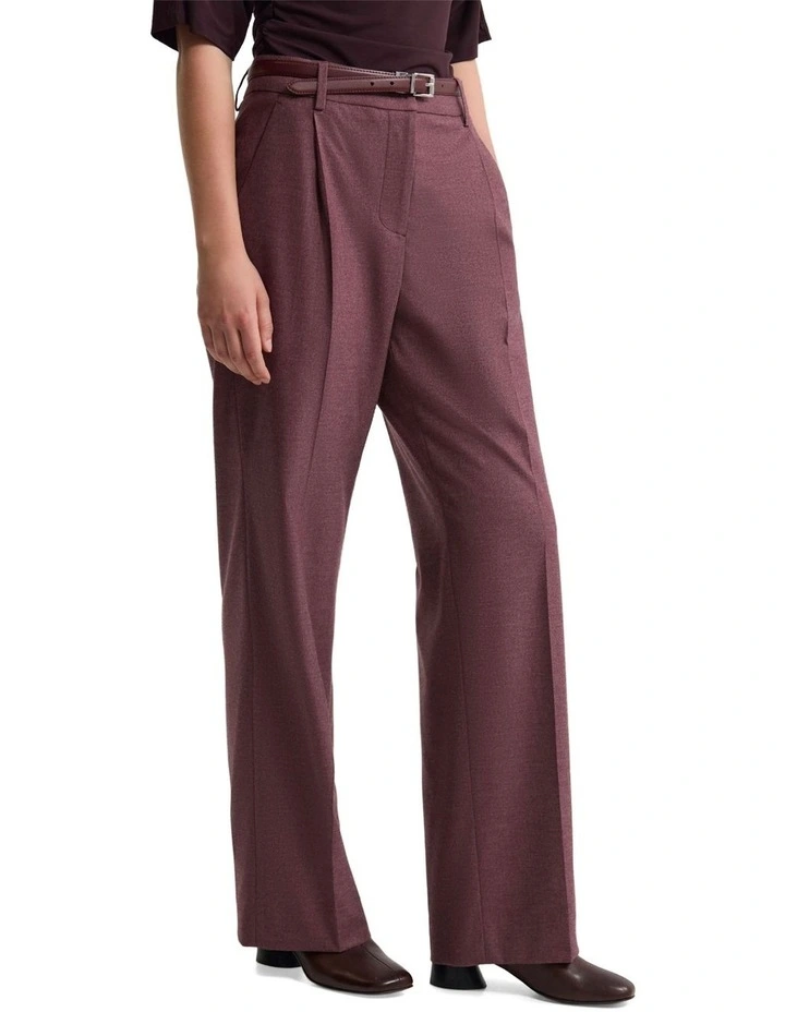 Evi Stretch Flannel Pant in Plum image 3