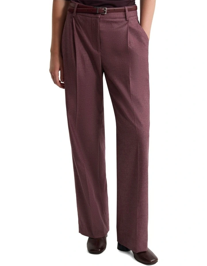 Evi Stretch Flannel Pant in Plum image 4