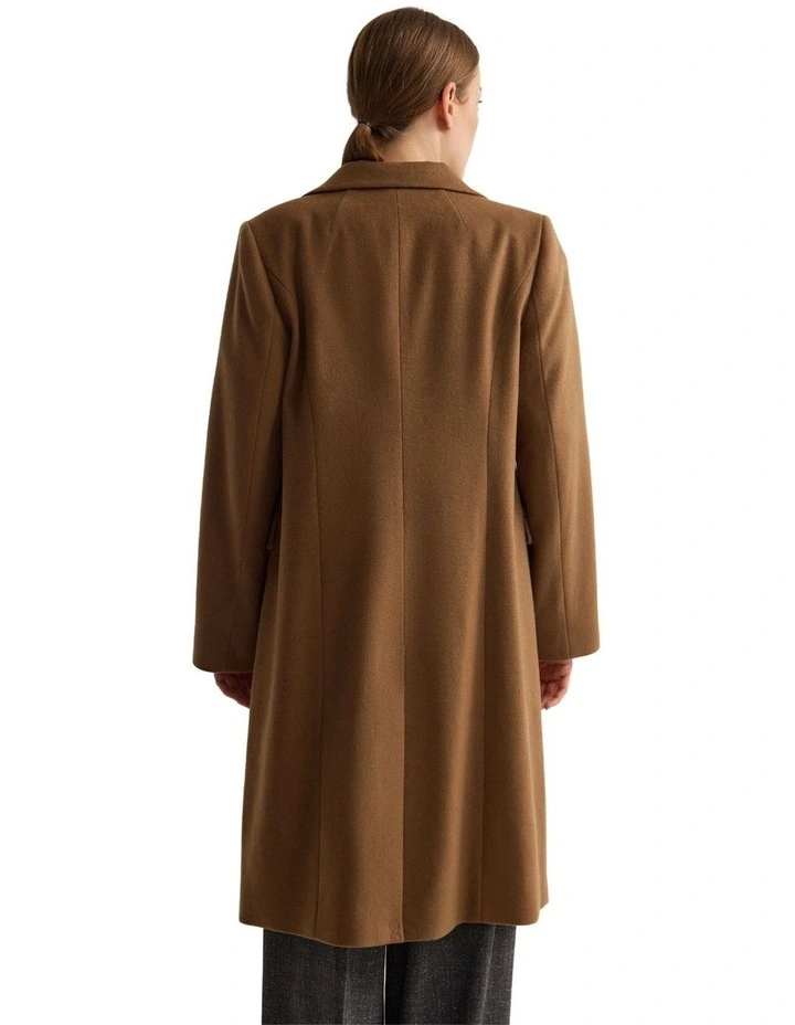 Ruby Wool Blend Coat in Caramel image 2