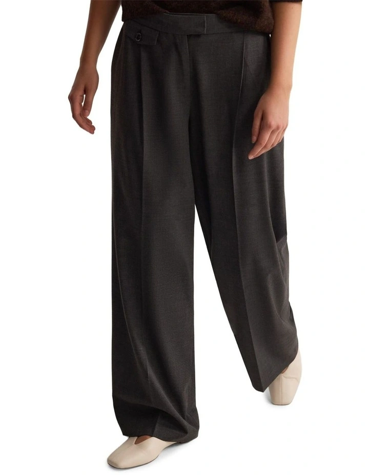 Belle Checked Pant in Charcoal image 4