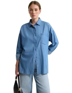 Demi Denim Shirt in Blue