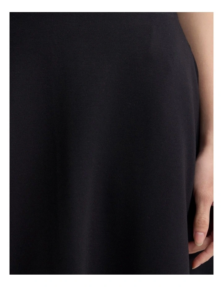 Sybil Stretch Knit Skirt in Black image 6