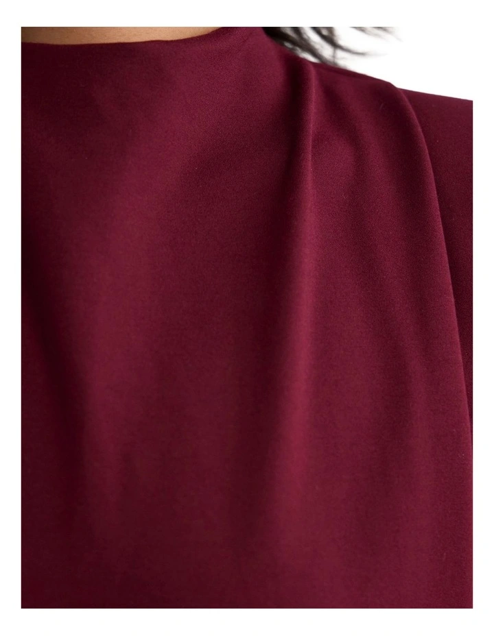 Genevieve Ponti Dress in Plum image 6
