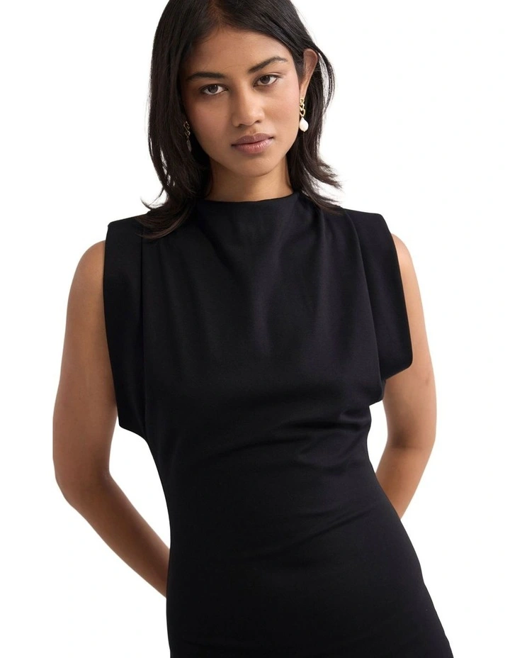 Genevieve Ponti Dress in Black image 4