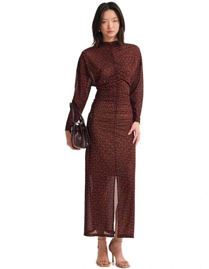 Elin Dress in Rust image 4