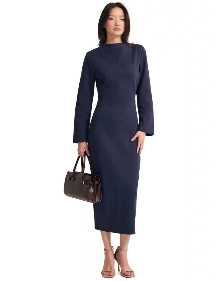 Rebecca Ponti Long Sleeve Dress in Ink image 1