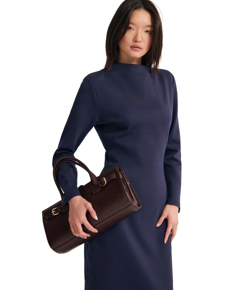 Rebecca Ponti Long Sleeve Dress in Ink image 7