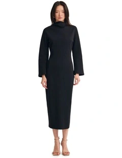 Rebecca Ponti Long Sleeve Dress in Black
