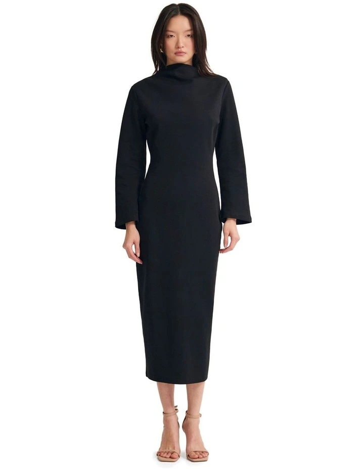 Rebecca Ponti Long Sleeve Dress in Black image 1