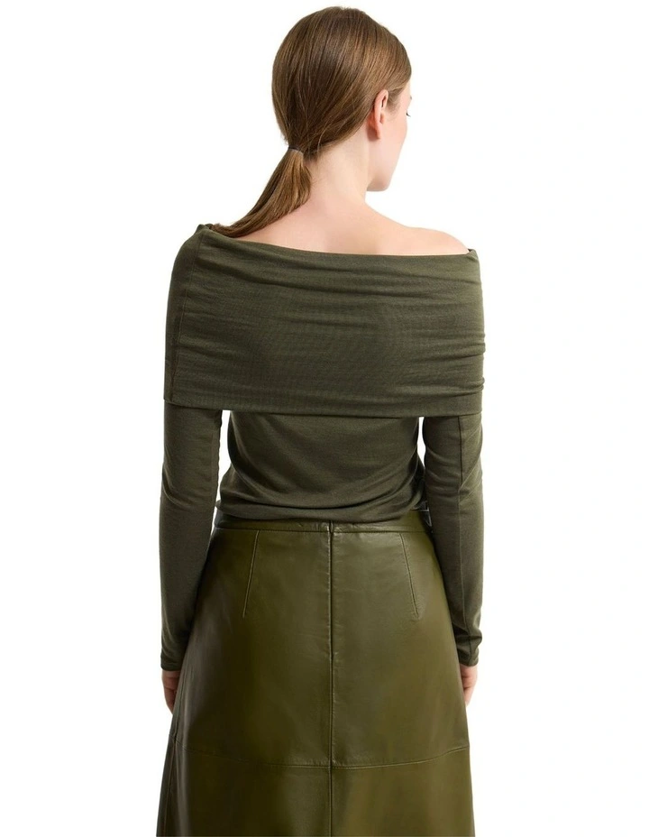 Kerely Top in Olive image 2
