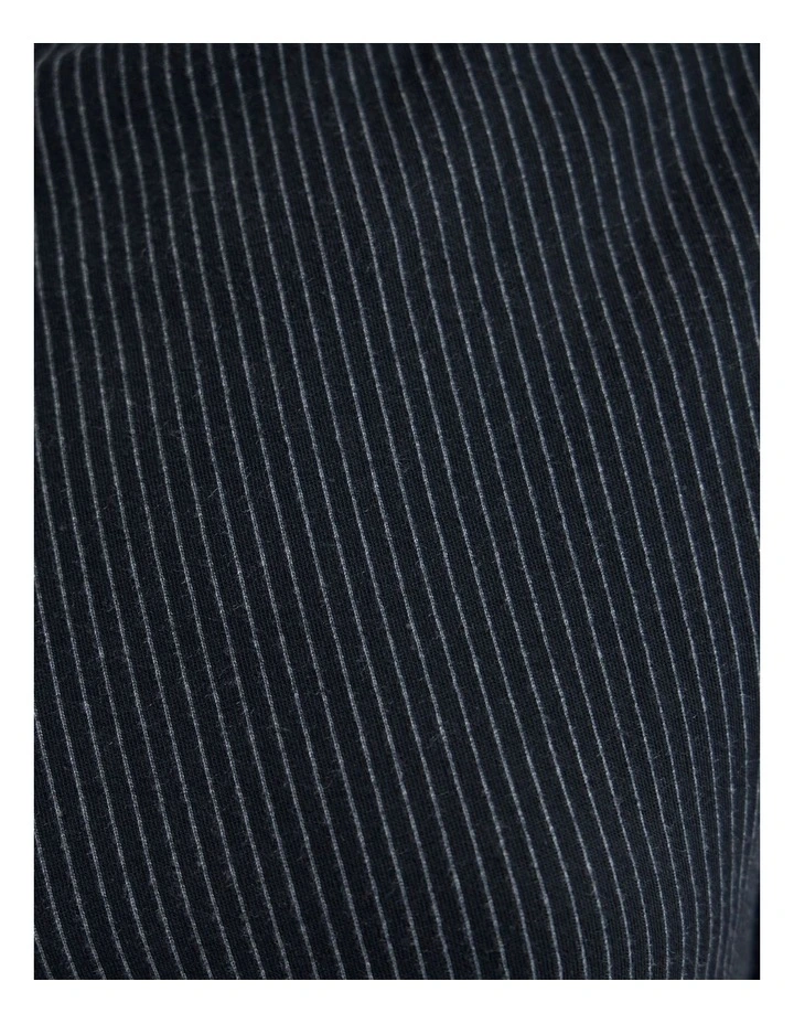 Hartley Jacquard Stripe Knit Dress in Navy image 6