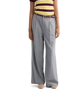 Cameron Euro Fabric Flannel Pant in Grey