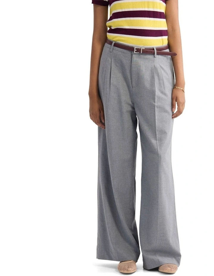 Cameron Euro Fabric Flannel Pant in Grey image 1